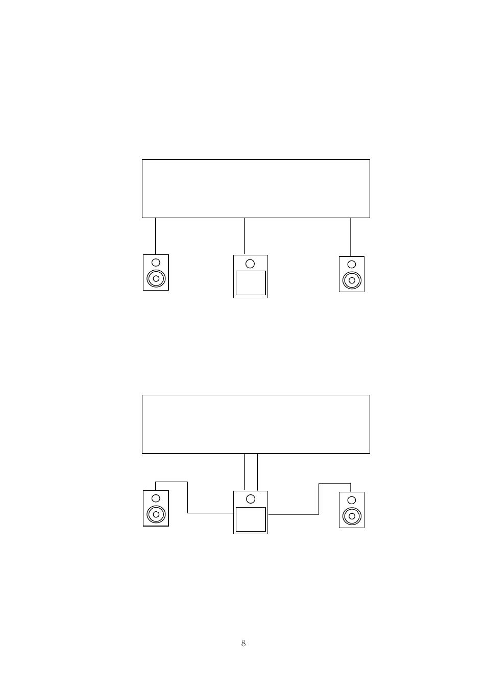 Connecting to the satellite speakers | ESI SW8000 User Manual | Page 8 / 13