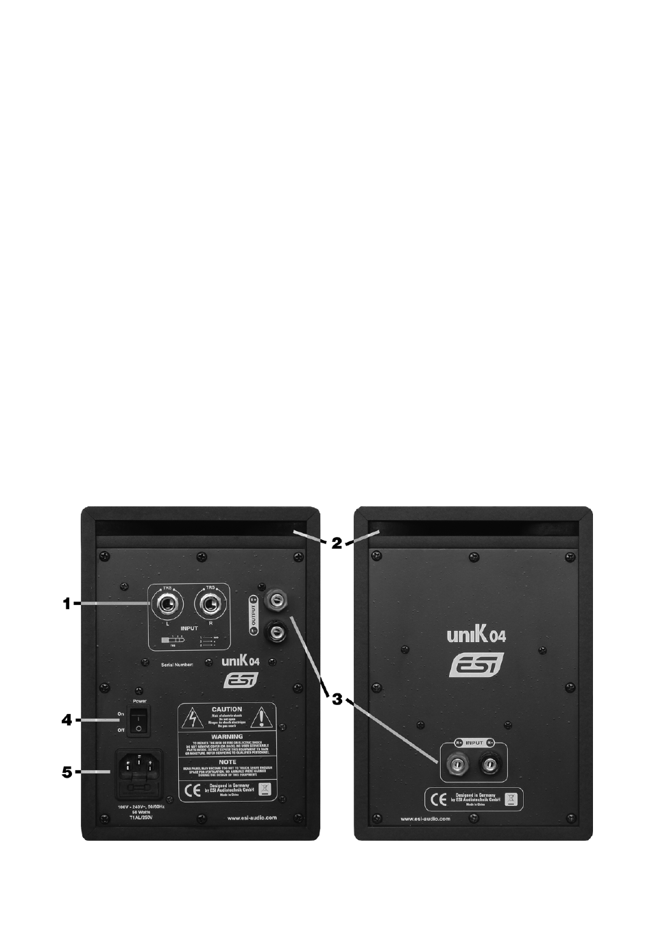 Technical data | ESI uniK 04 User Manual | Page 6 / 8