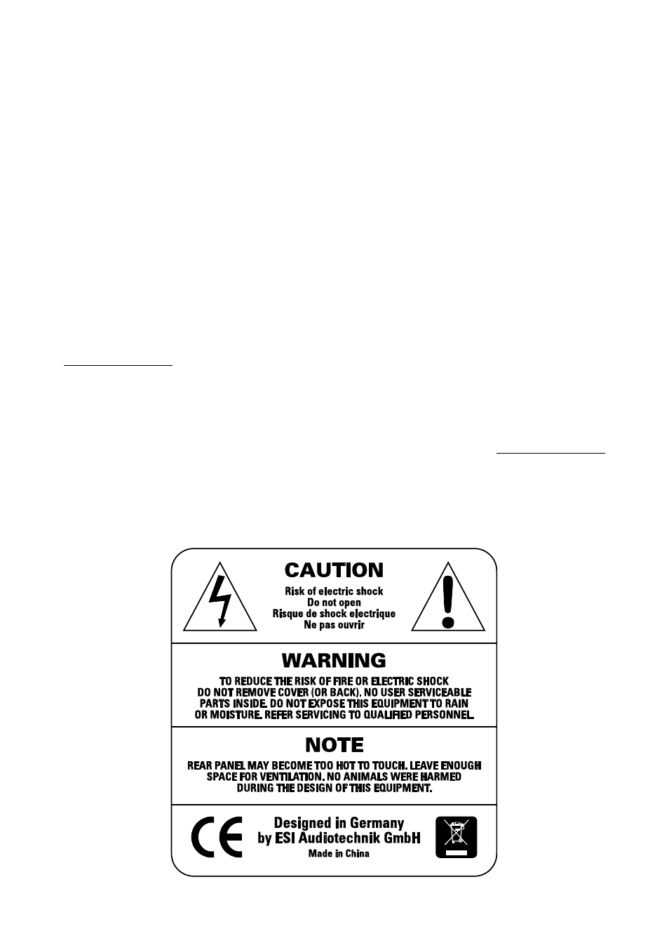 General information | ESI uniK 04 User Manual | Page 8 / 8