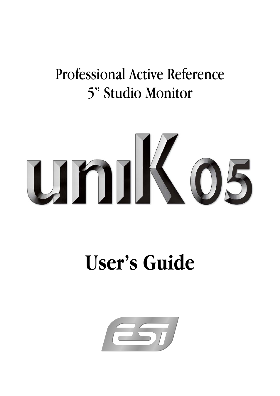 ESI uniK 05 User Manual | 10 pages