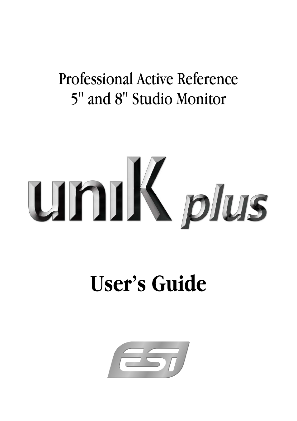 ESI uniK 05 User Manual | 14 pages