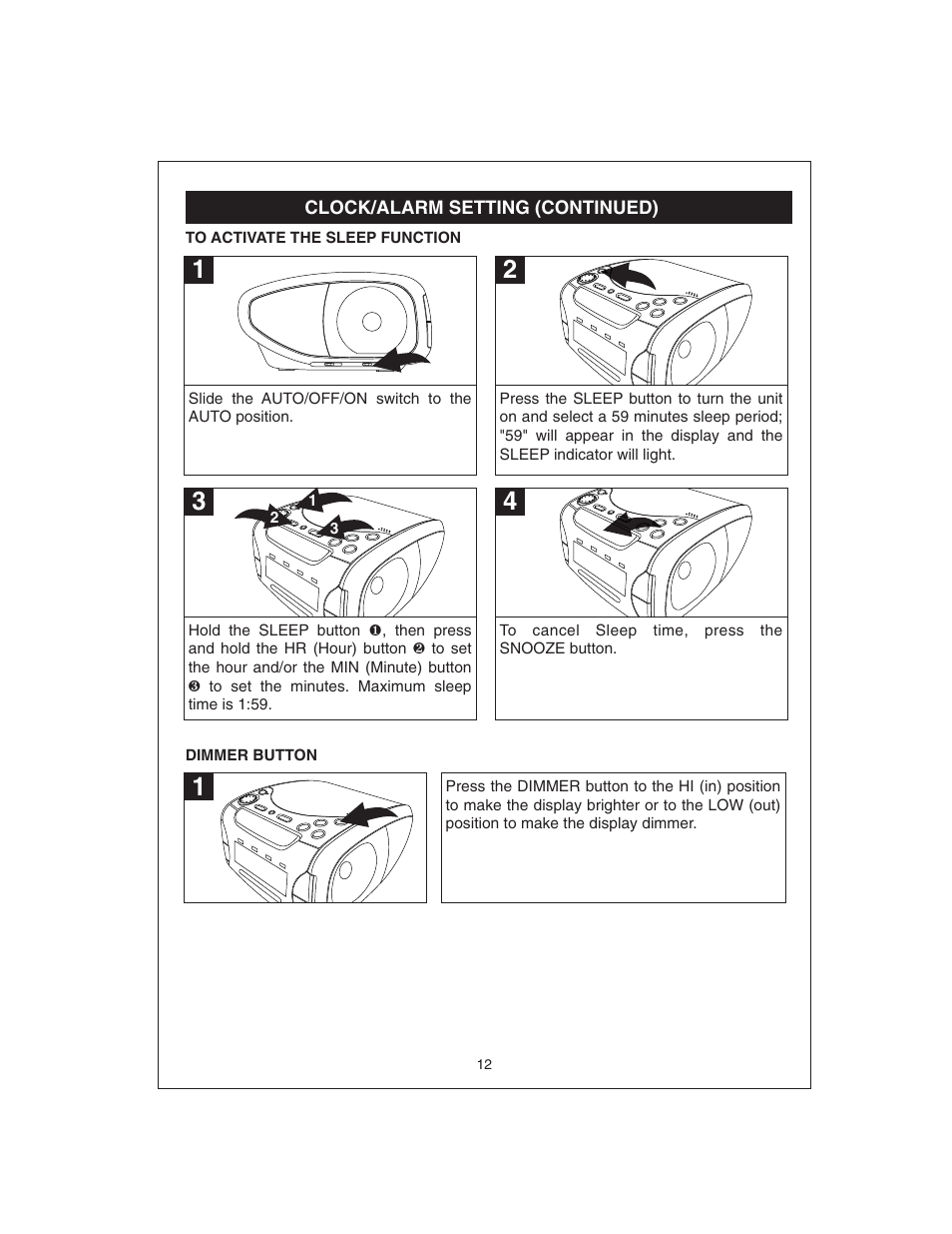 Curtis CR4975 User Manual | Page 13 / 16