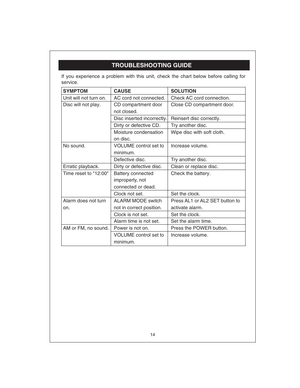 Curtis CR4975 User Manual | Page 15 / 16