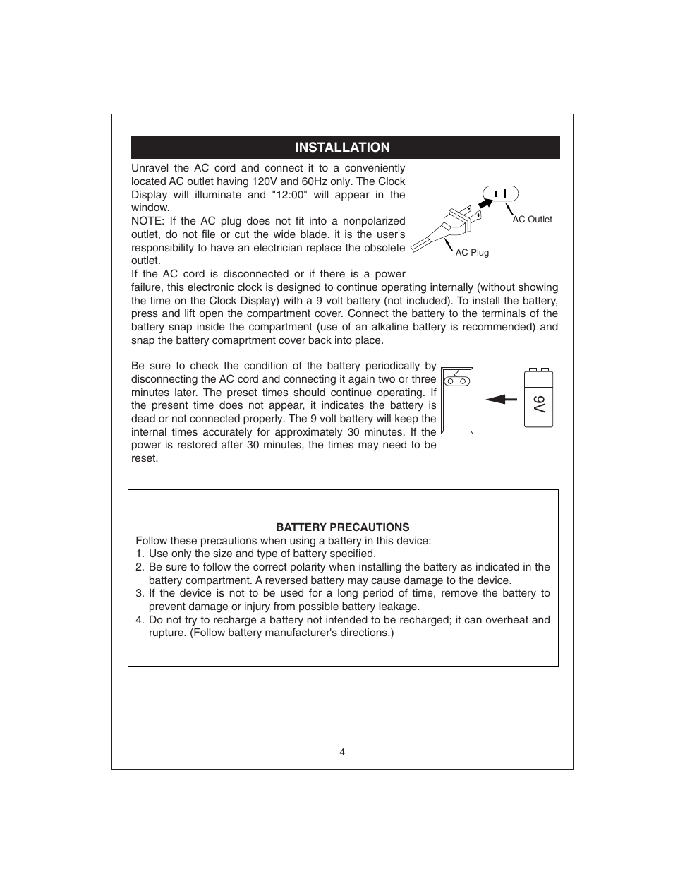 Curtis CR4975 User Manual | Page 5 / 16