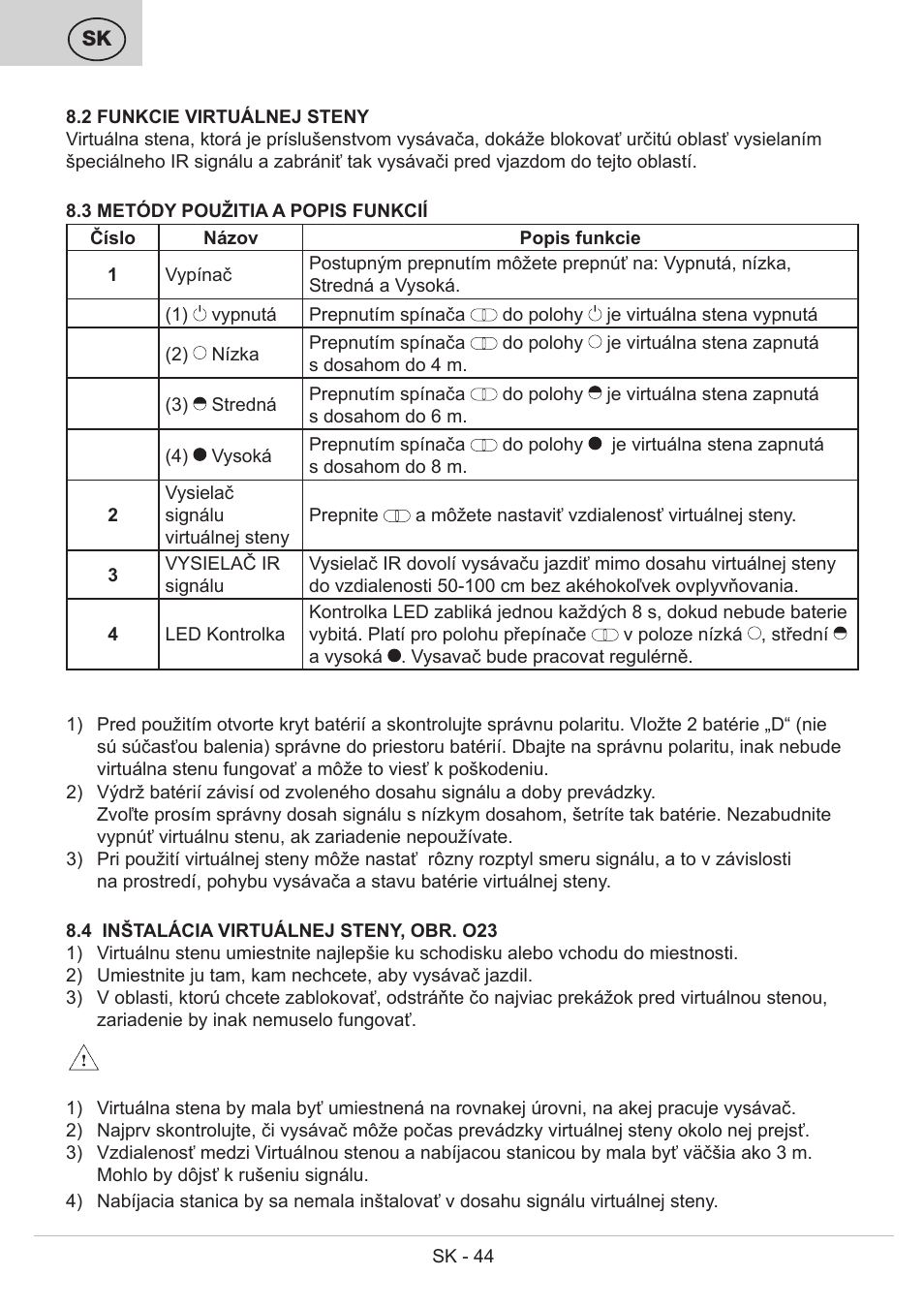 ETA Bolero User Manual | Page 44 / 108