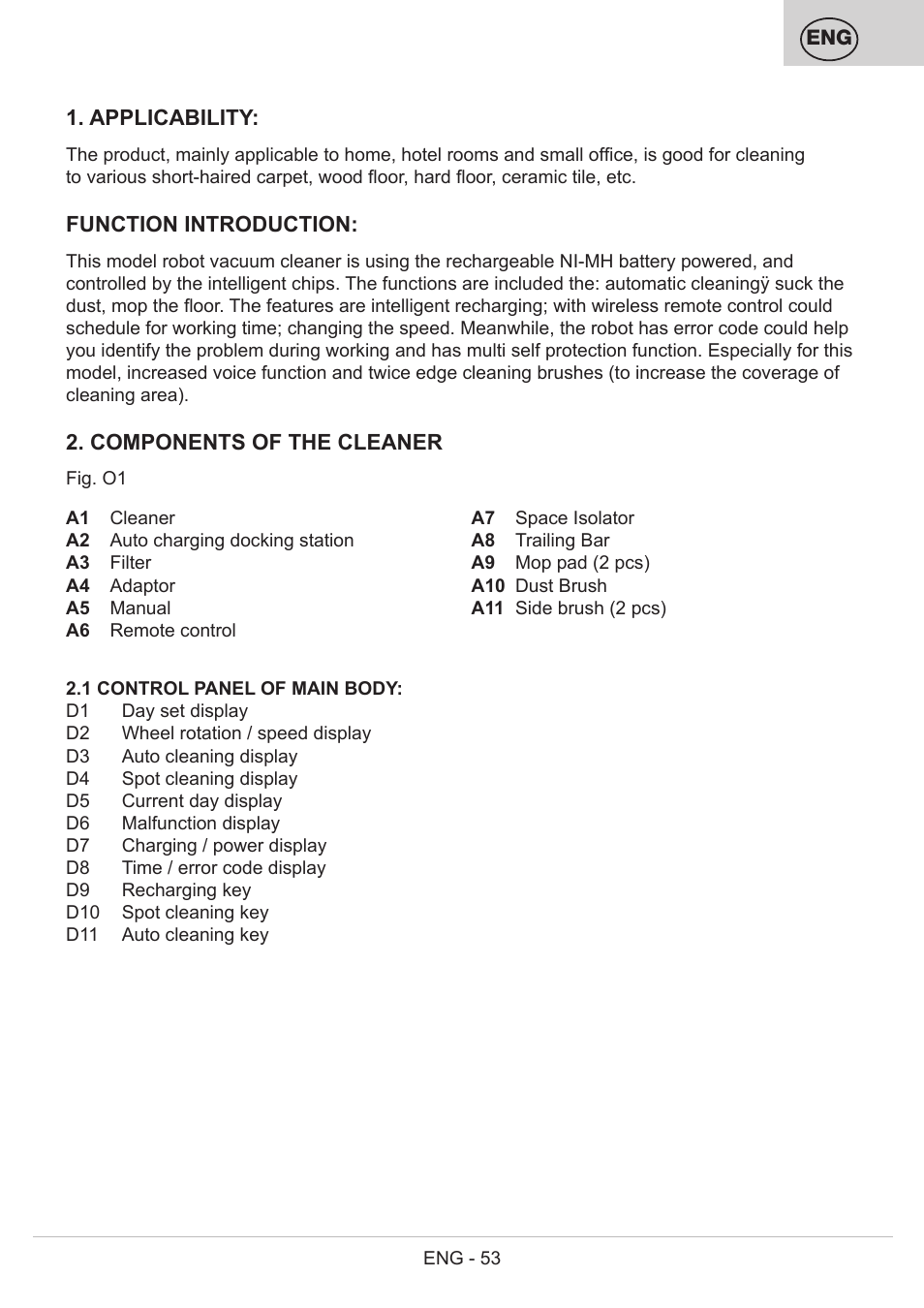 ETA Bolero User Manual | Page 53 / 108