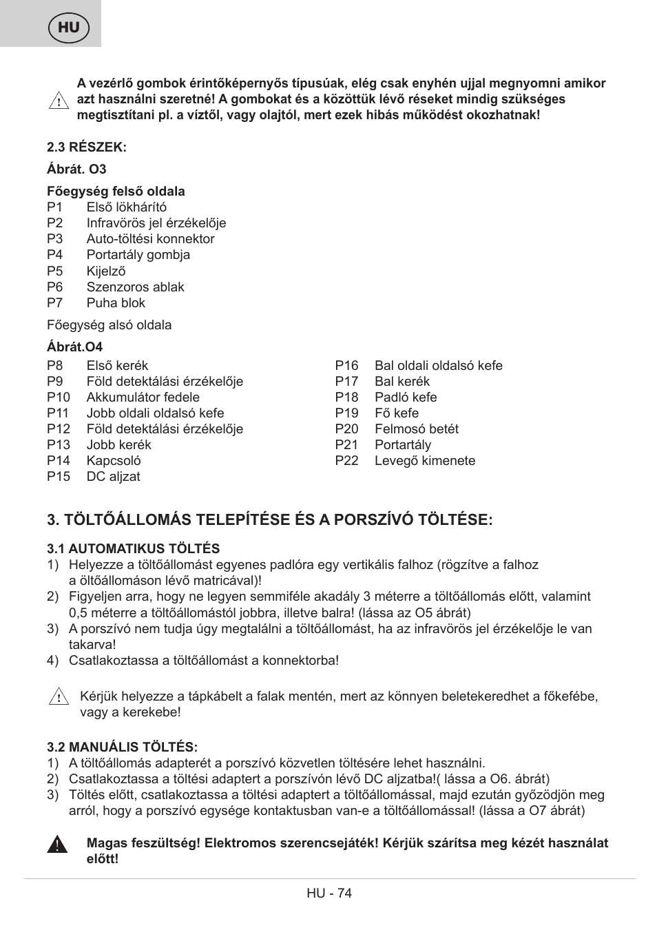 ETA Bolero User Manual | Page 74 / 108