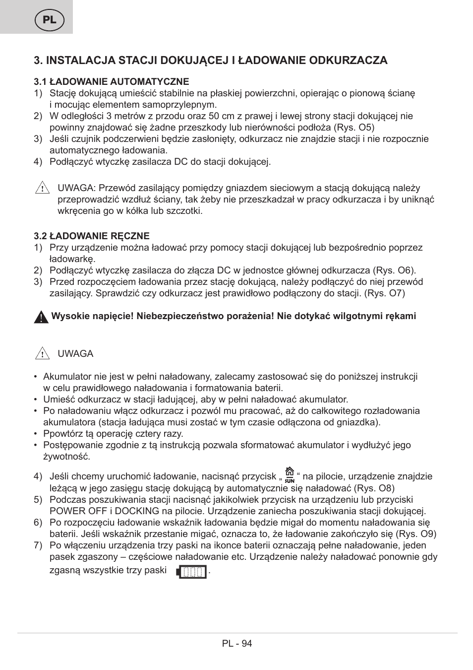 ETA Bolero User Manual | Page 94 / 108