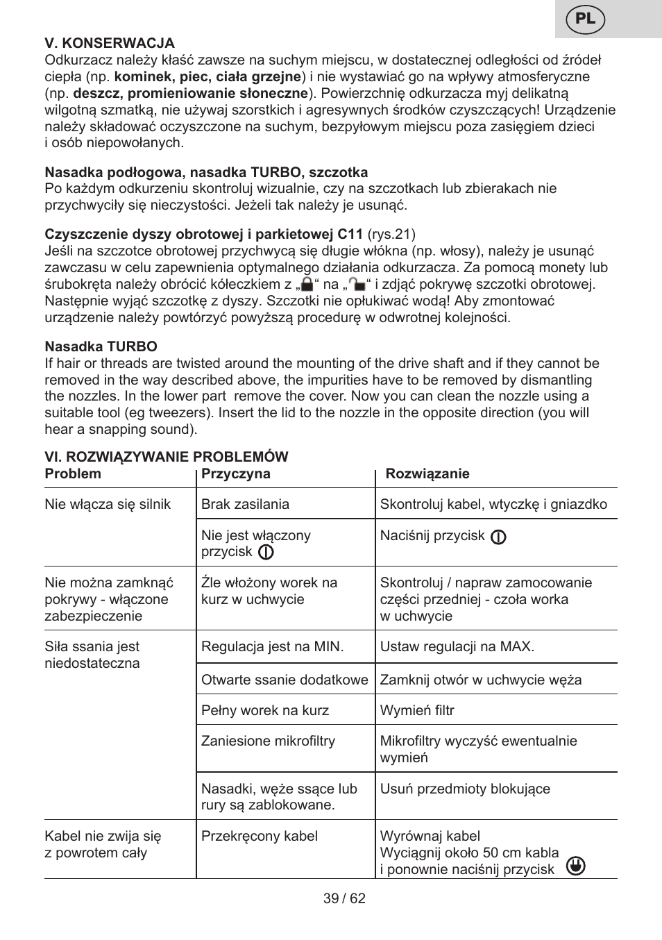 ETA Canto User Manual | Page 39 / 68