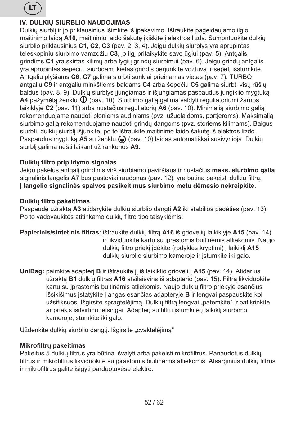 ETA Canto User Manual | Page 52 / 68