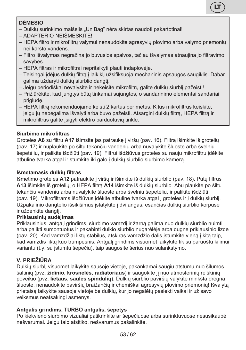 ETA Canto User Manual | Page 53 / 68