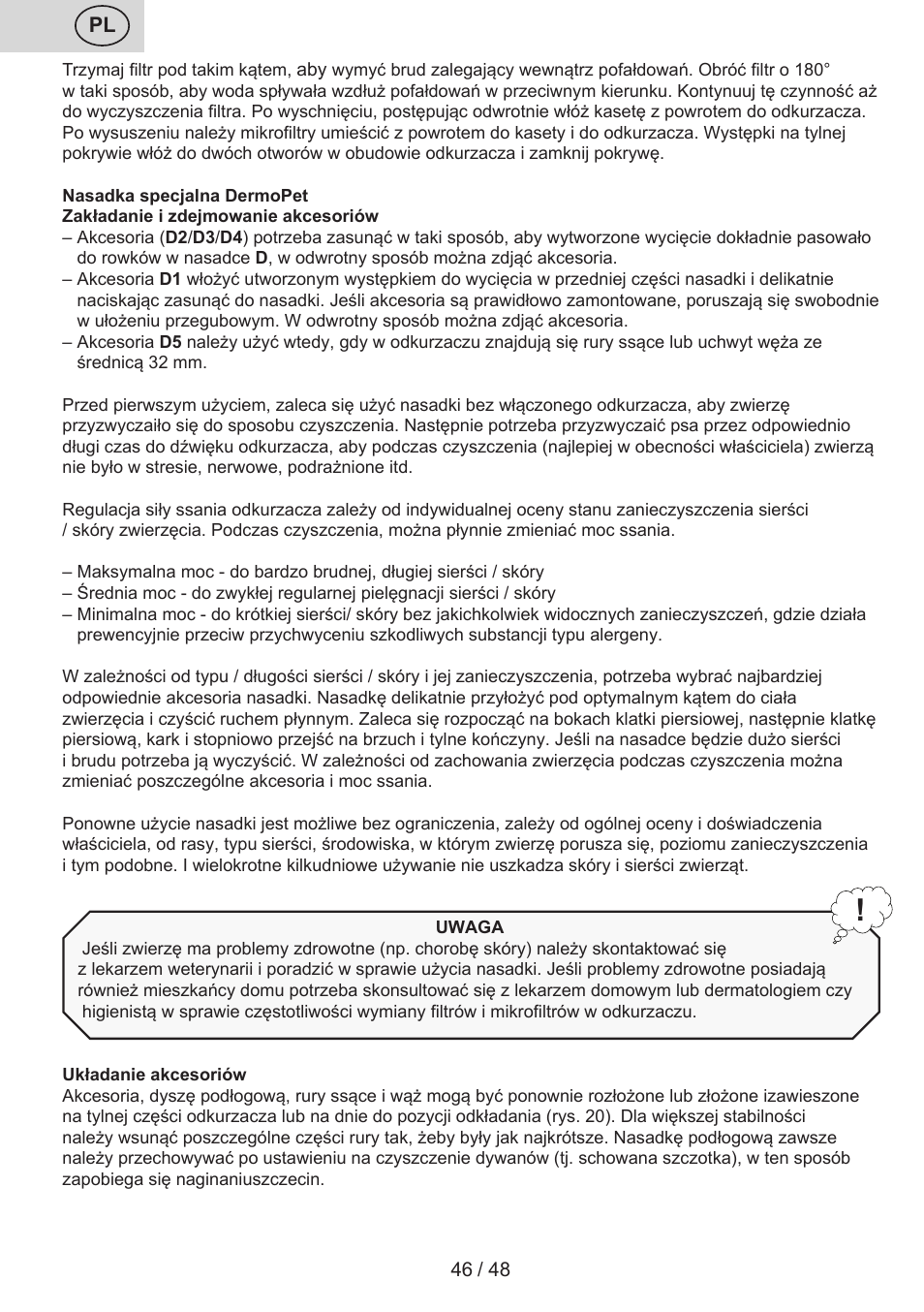 ETA Manoa Animal User Manual | Page 46 / 52