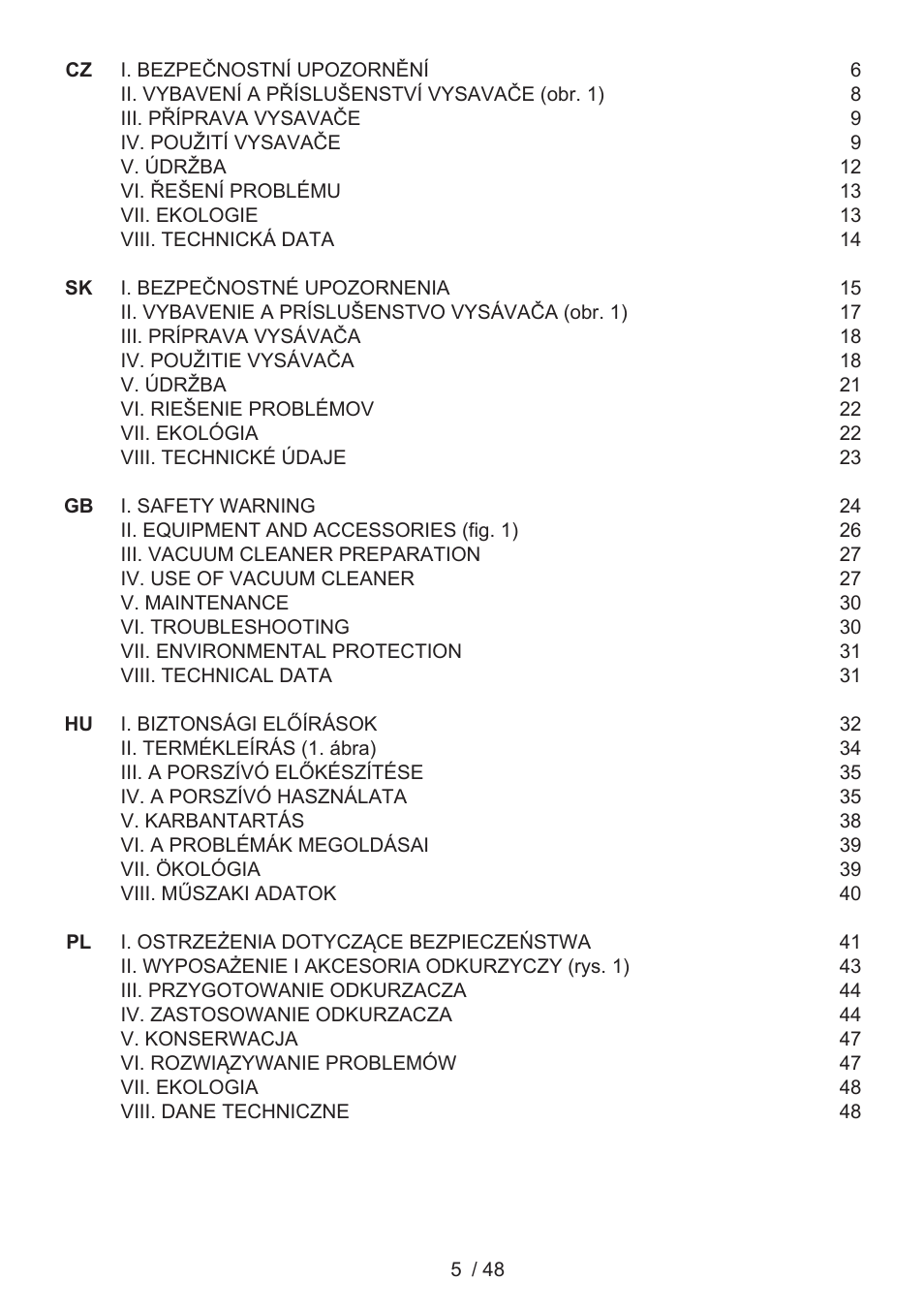 ETA Manoa Animal User Manual | Page 5 / 52