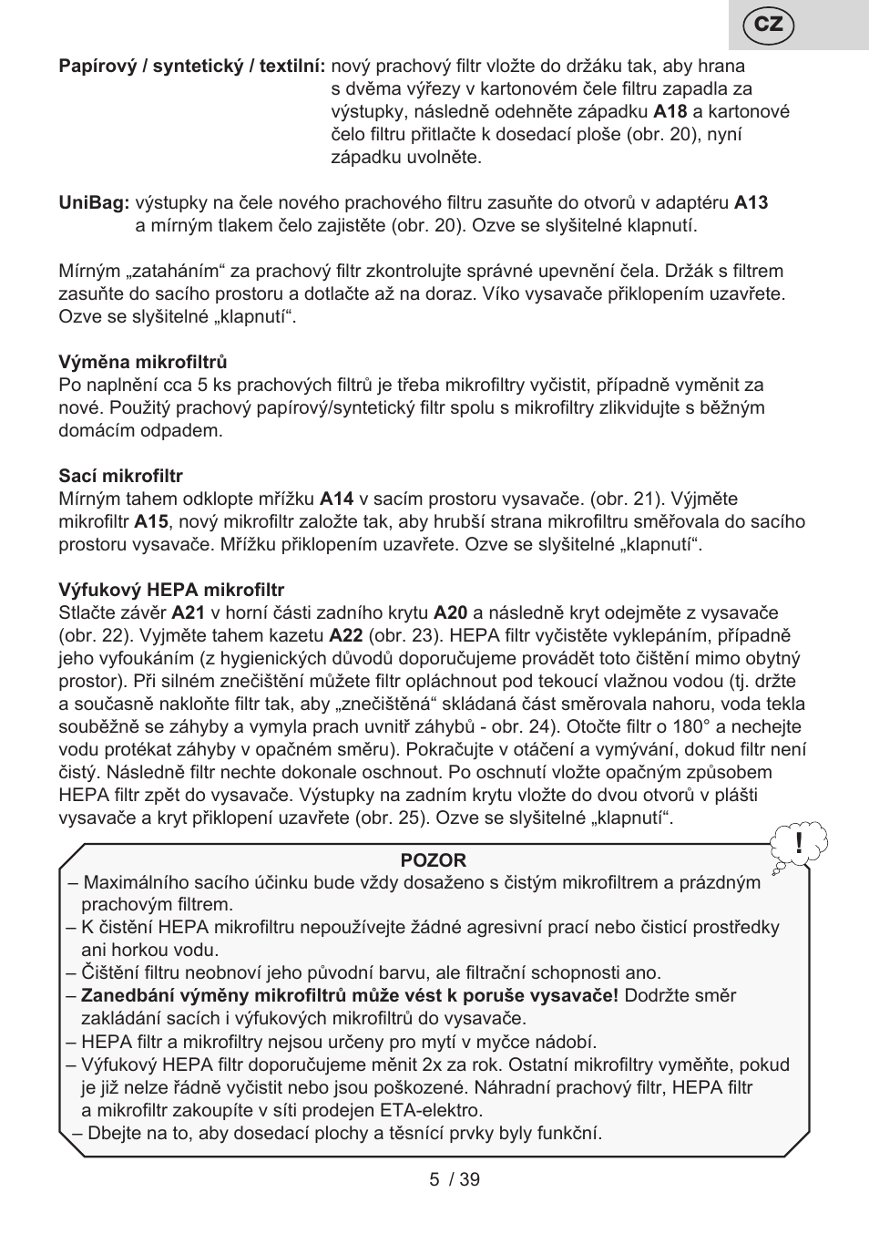 ETA Novel User Manual | Page 12 / 48