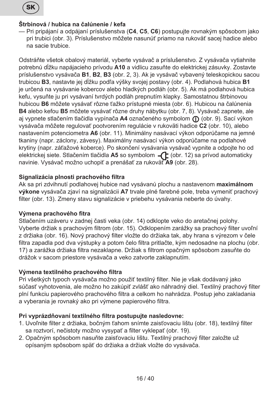 ETA Tema User Manual | Page 16 / 44