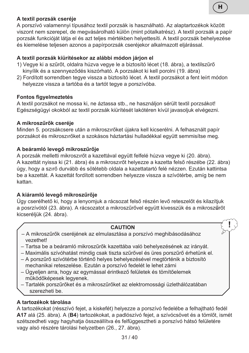 ETA Tema User Manual | Page 31 / 44