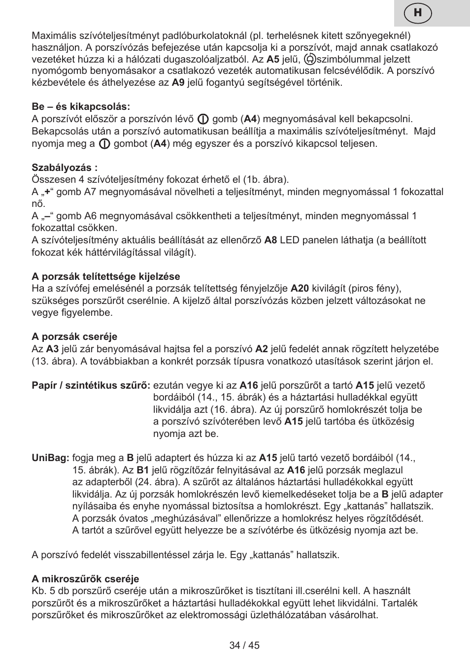ETA Silentino User Manual | Page 34 / 52
