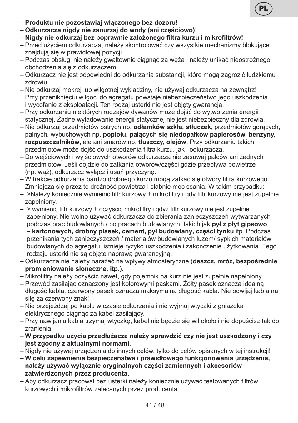 ETA Dualic II User Manual | Page 41 / 52