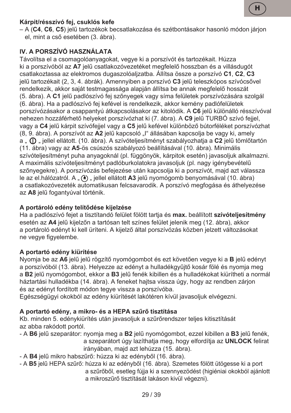 ETA Andare Animal User Manual | Page 29 / 44