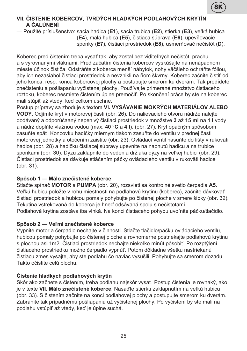 ETA Mariner bez exteronu User Manual | Page 25 / 100