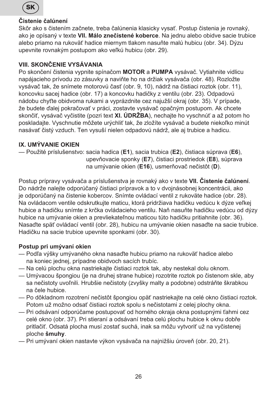 ETA Mariner bez exteronu User Manual | Page 26 / 100