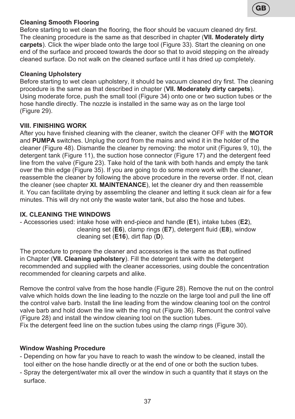 ETA Mariner bez exteronu User Manual | Page 37 / 100