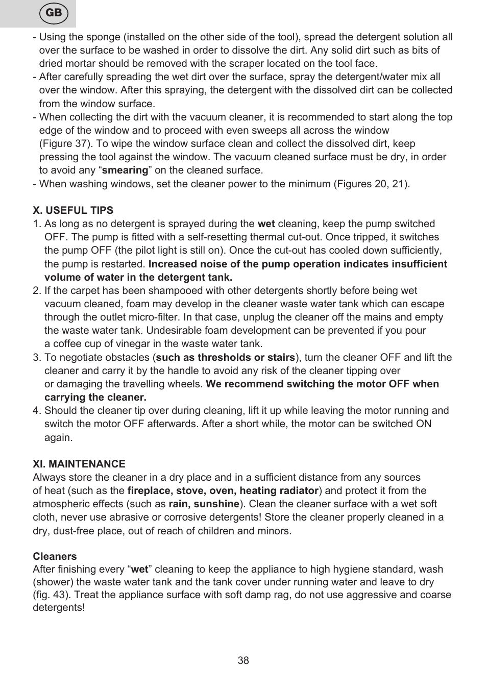 ETA Mariner bez exteronu User Manual | Page 38 / 100