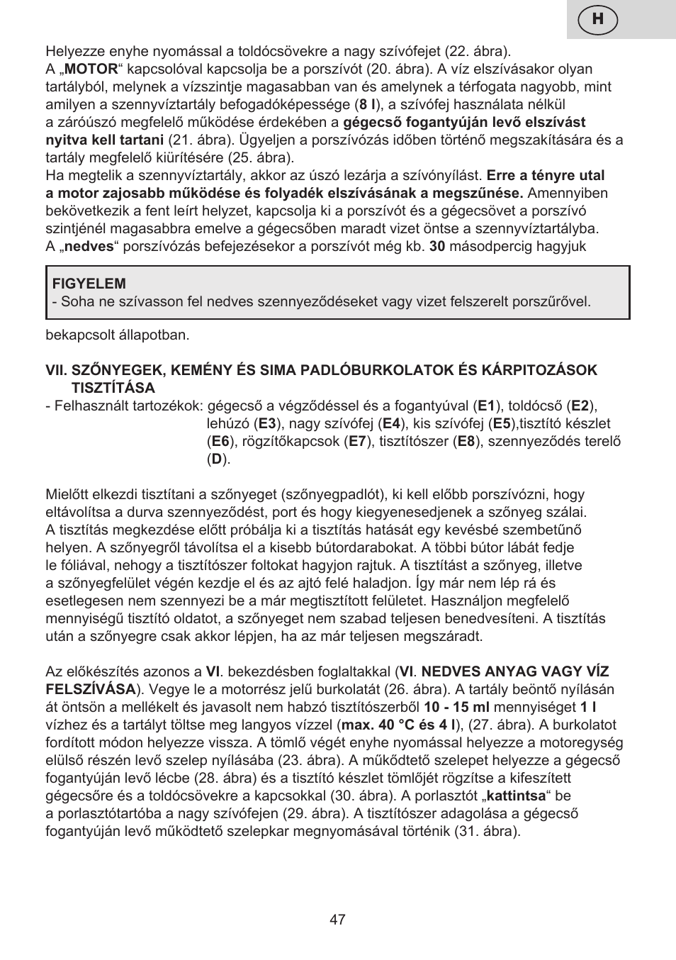 ETA Mariner bez exteronu User Manual | Page 47 / 100