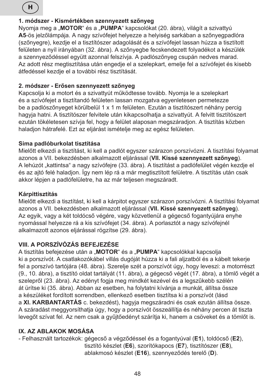 ETA Mariner bez exteronu User Manual | Page 48 / 100