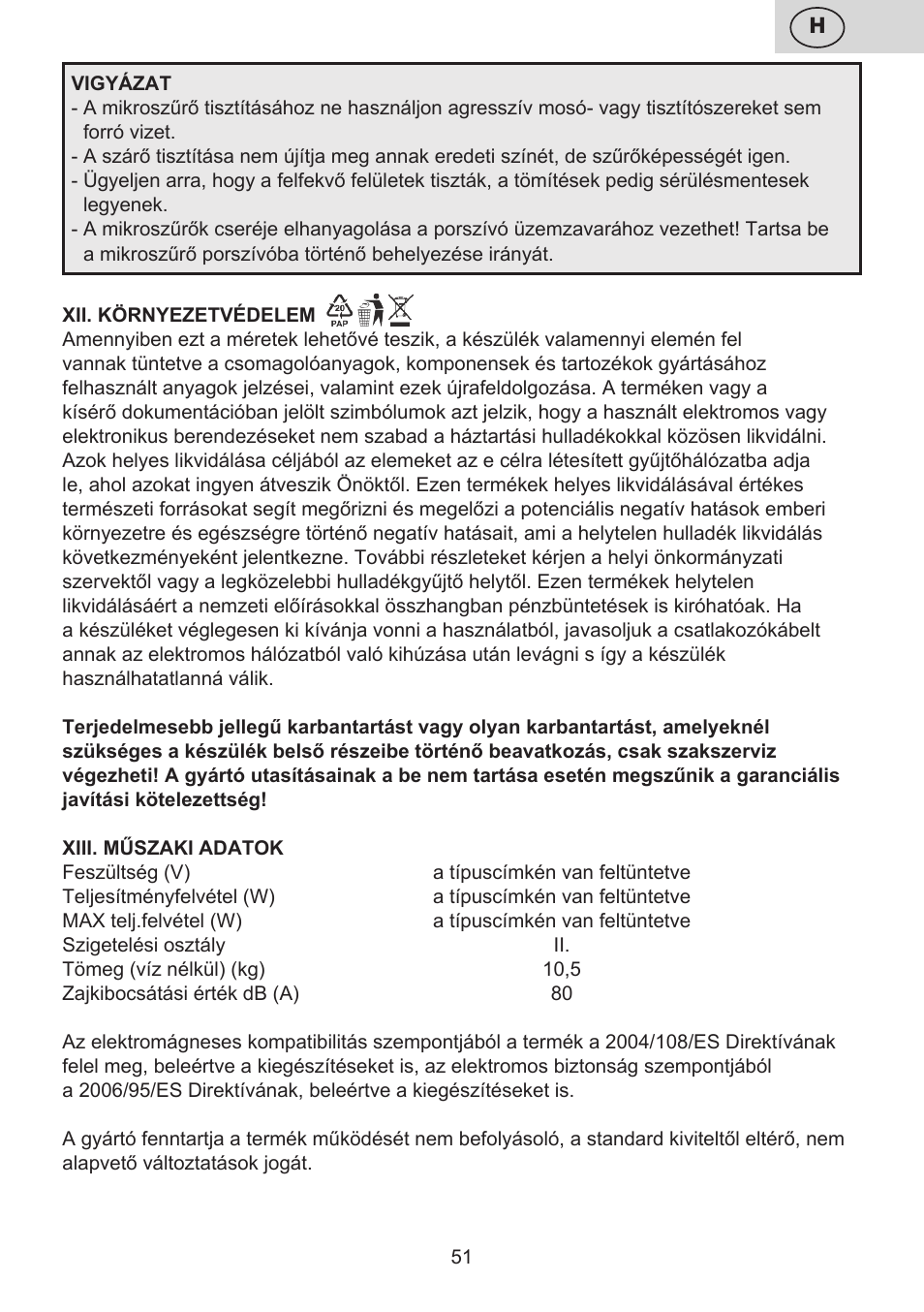 ETA Mariner bez exteronu User Manual | Page 51 / 100