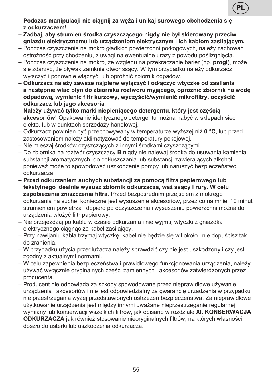 ETA Mariner bez exteronu User Manual | Page 55 / 100