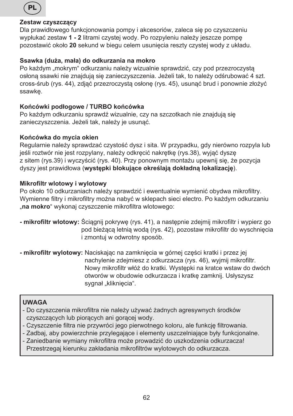ETA Mariner bez exteronu User Manual | Page 62 / 100