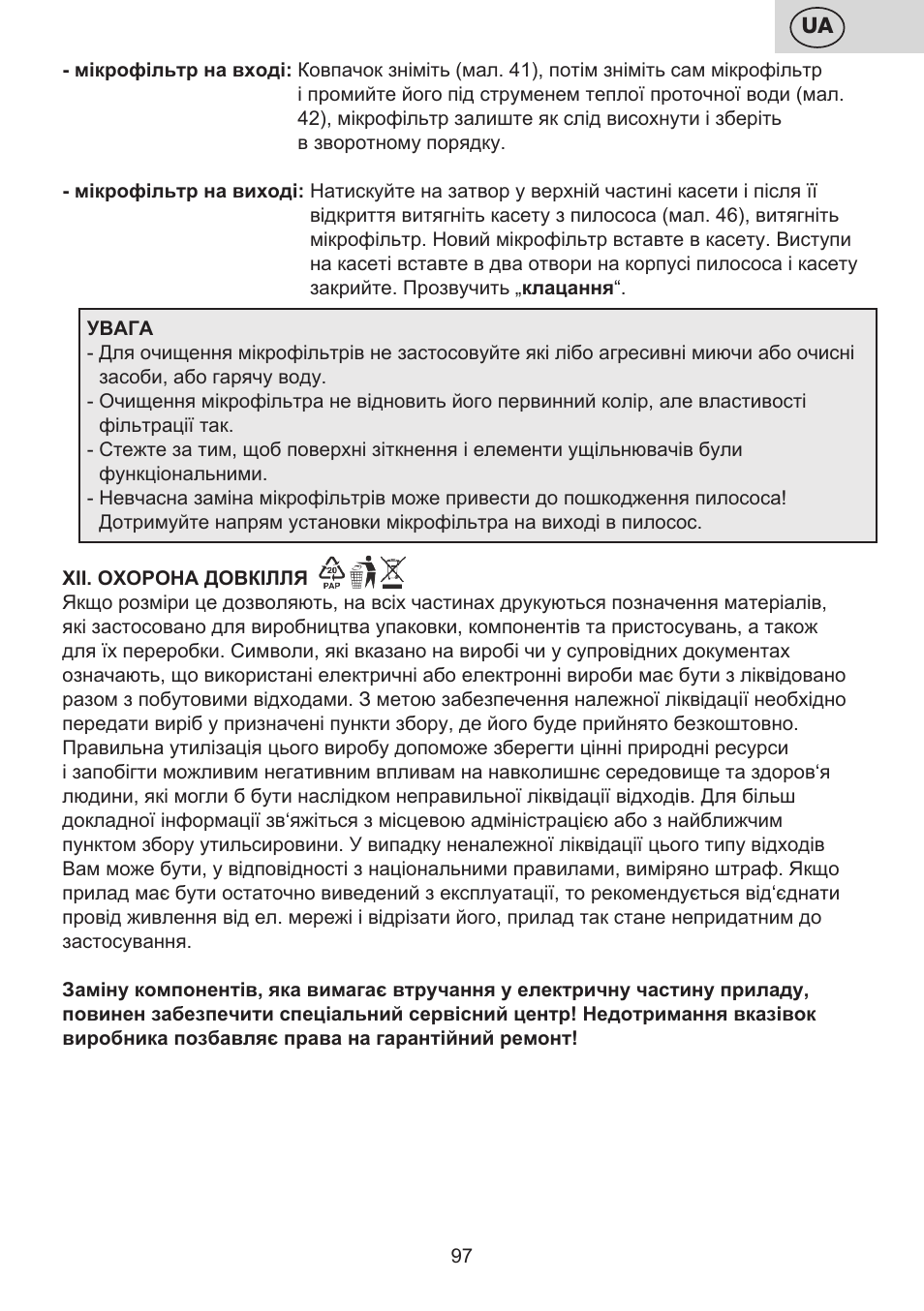 ETA Mariner bez exteronu User Manual | Page 97 / 100