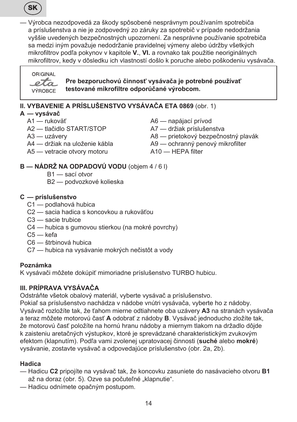 ETA Efektiv User Manual | Page 14 / 68