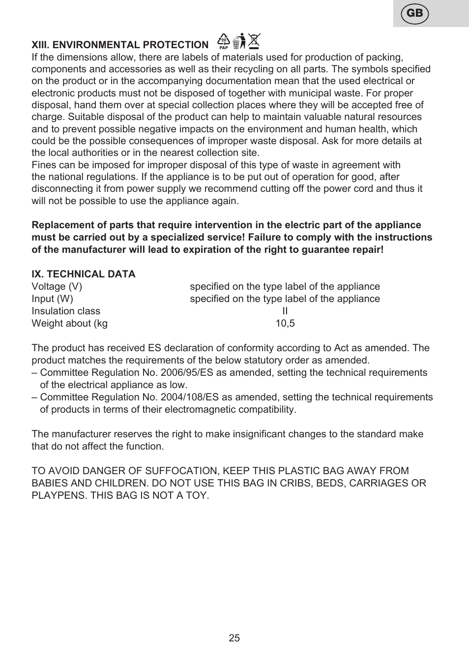 ETA Efektiv User Manual | Page 25 / 68