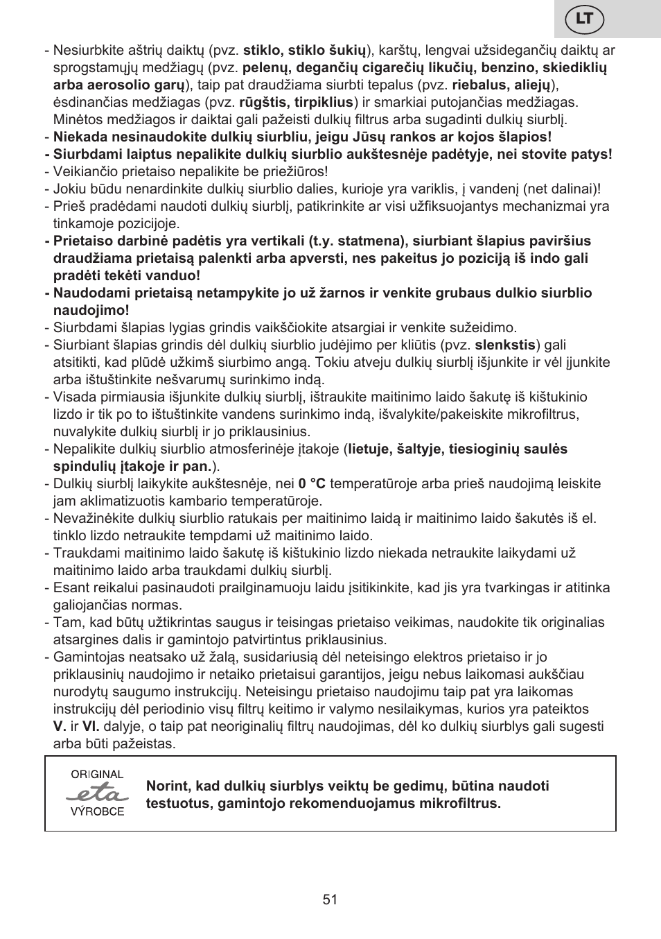 ETA Efektiv User Manual | Page 51 / 68