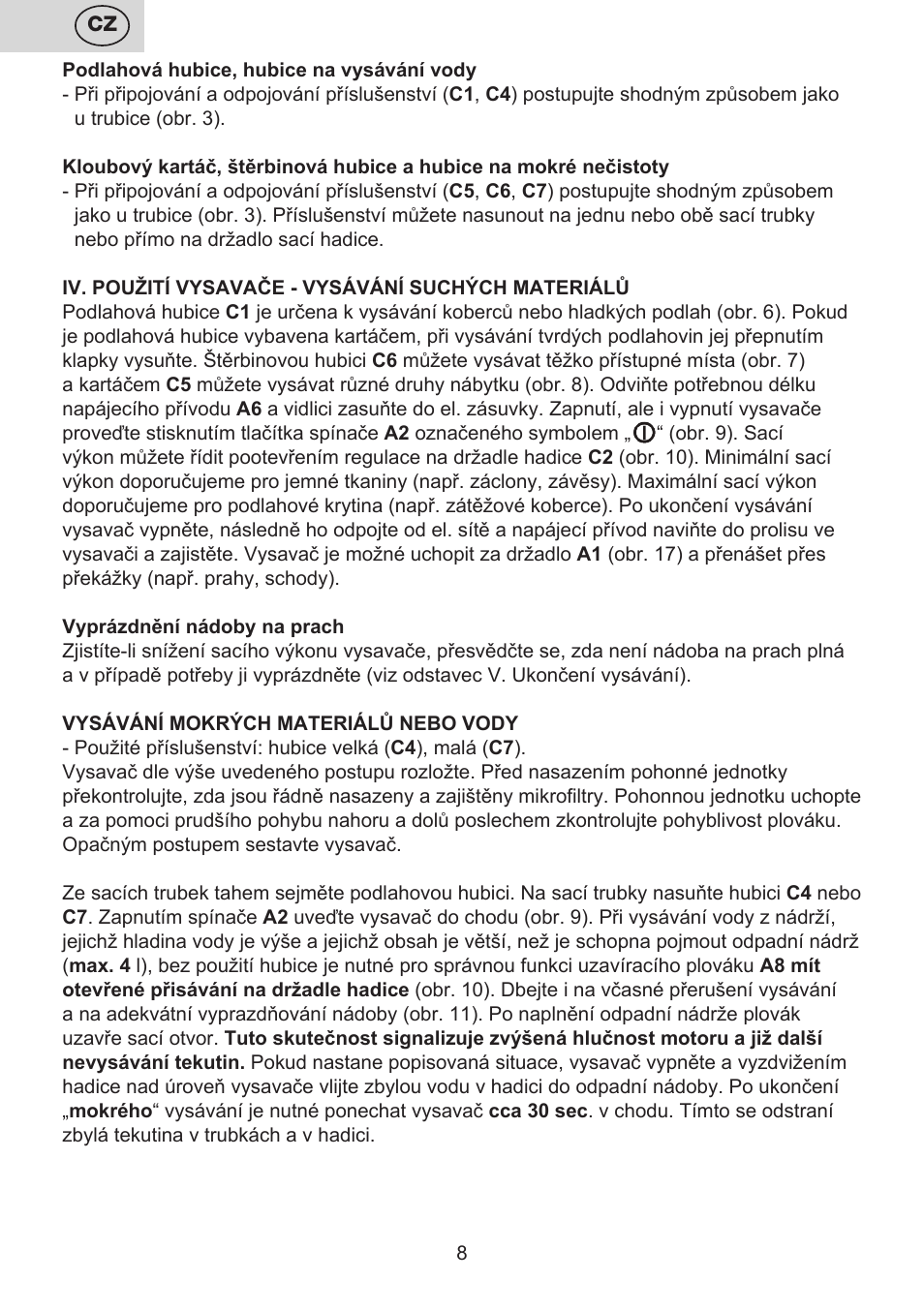 ETA Efektiv User Manual | Page 8 / 68