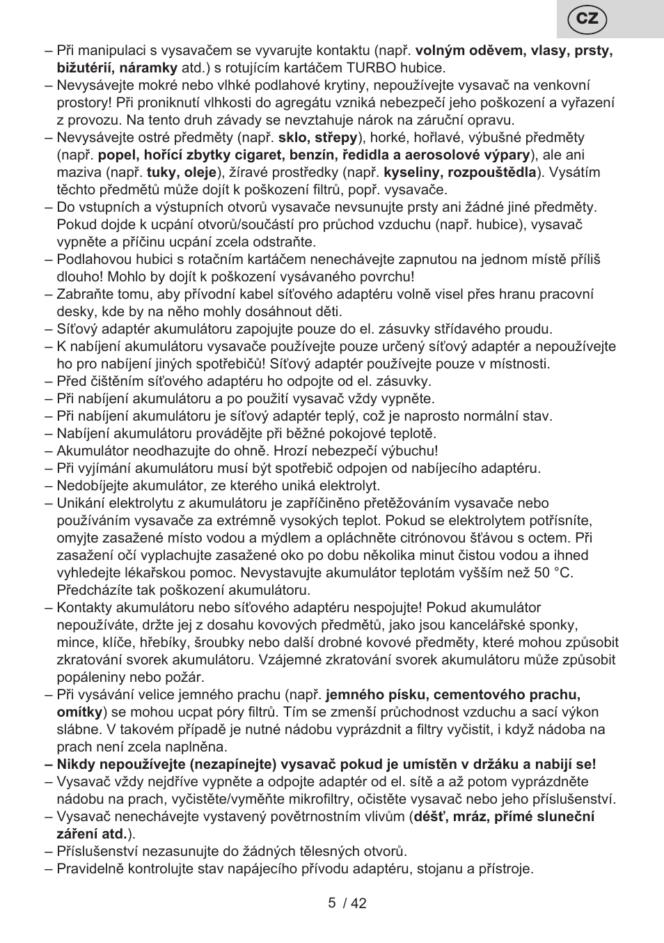 ETA Elance User Manual | Page 5 / 44