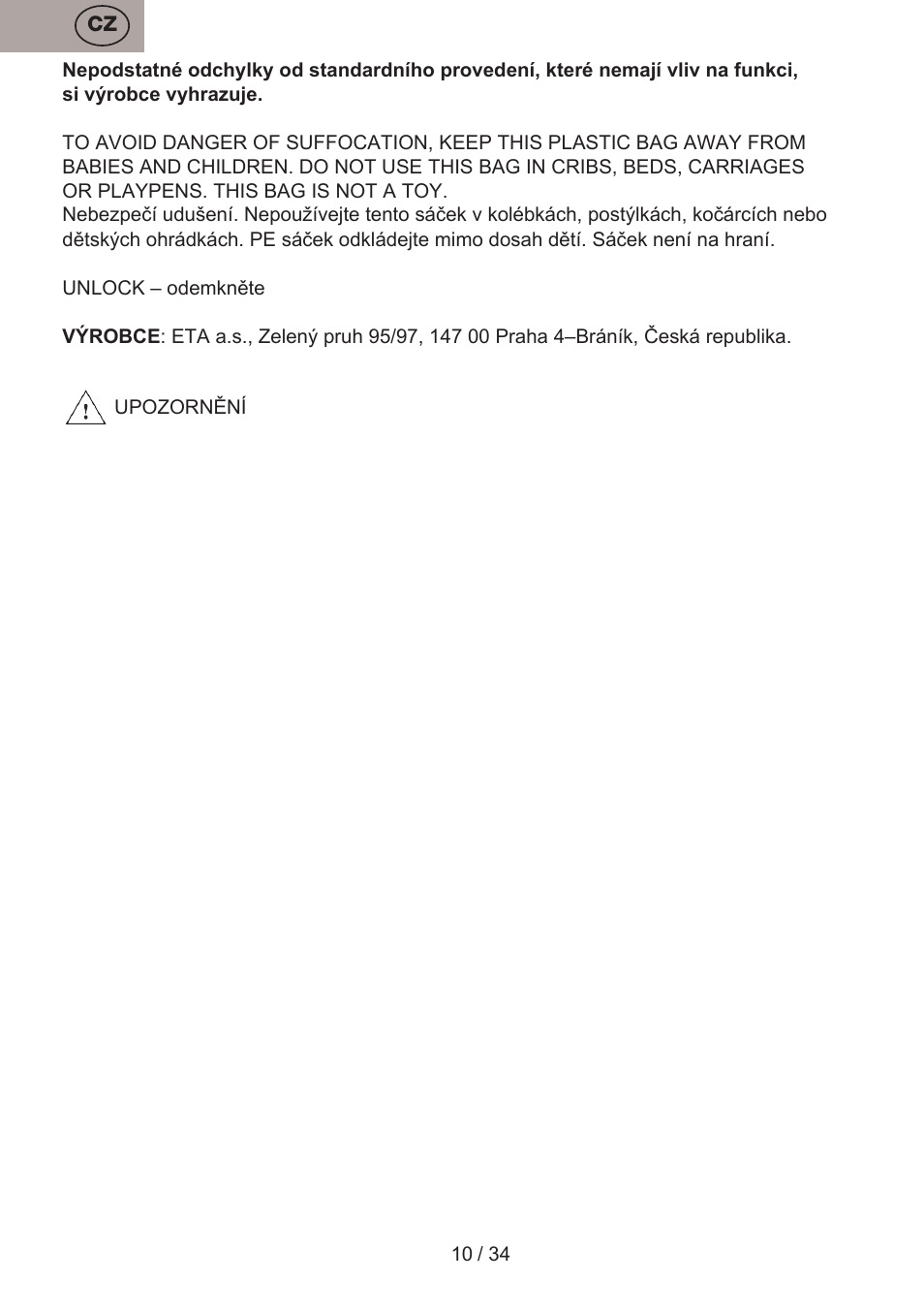 ETA Verto User Manual | Page 10 / 36