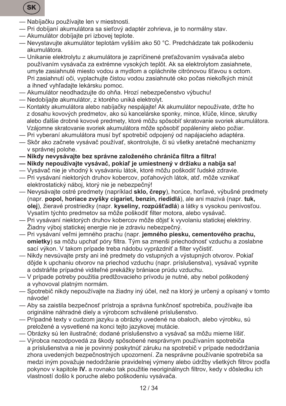 ETA Verto User Manual | Page 12 / 36