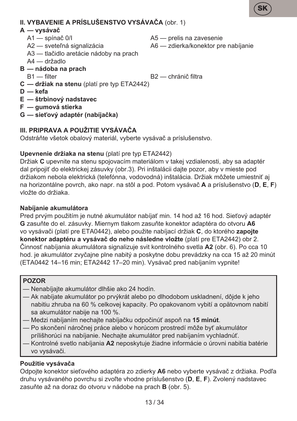 ETA Verto User Manual | Page 13 / 36