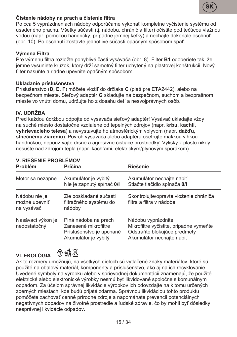 ETA Verto User Manual | Page 15 / 36