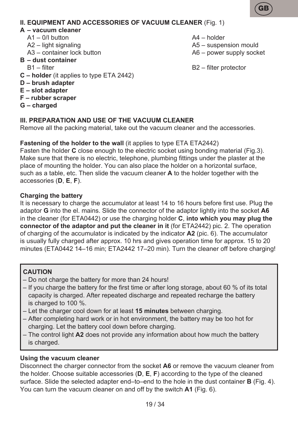 ETA Verto User Manual | Page 19 / 36