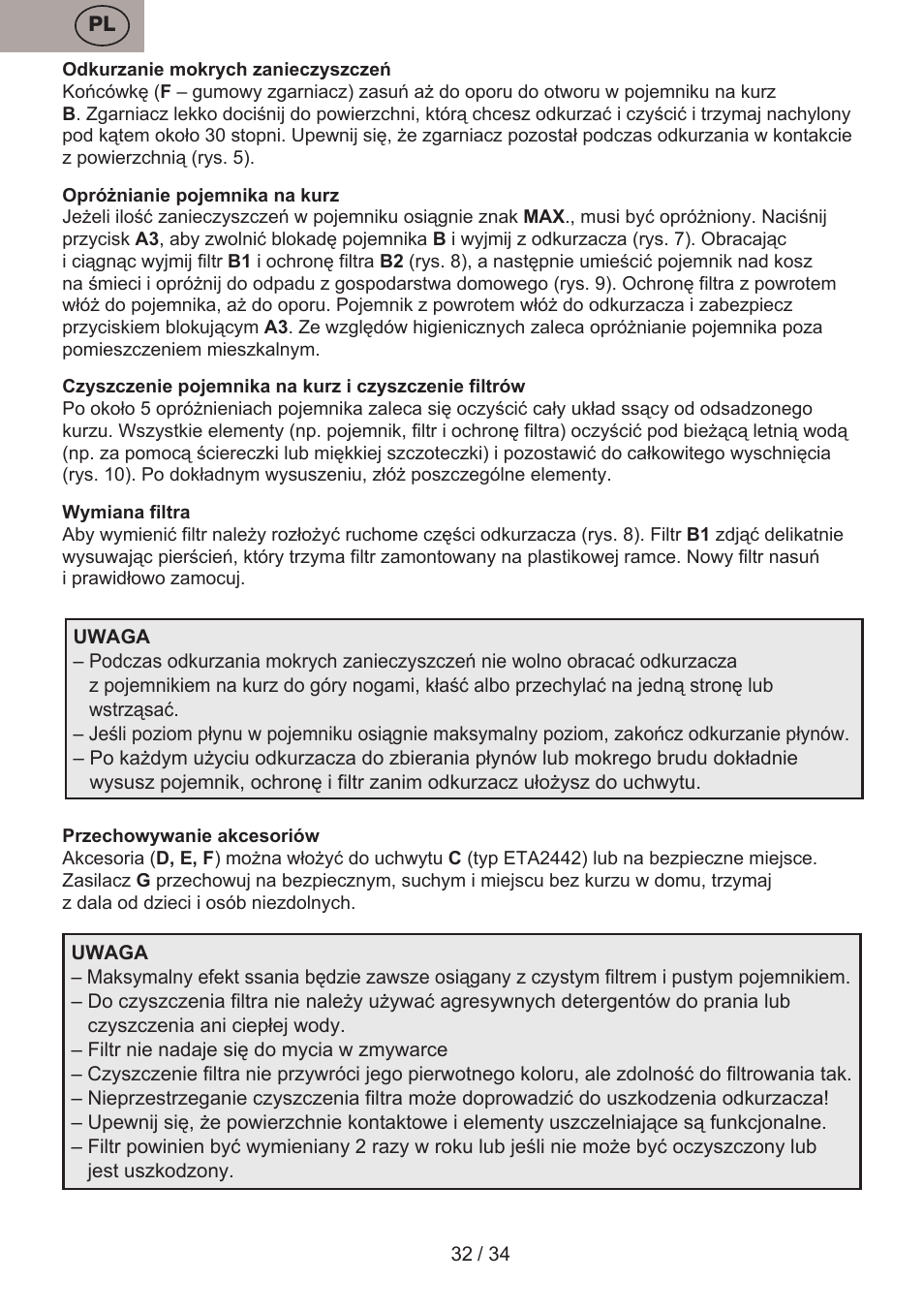 ETA Verto User Manual | Page 32 / 36