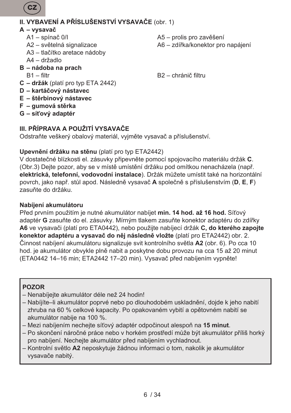 ETA Verto User Manual | Page 6 / 36