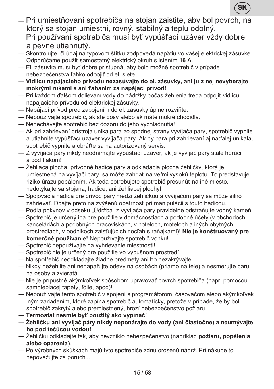 ETA Tonale User Manual | Page 15 / 60