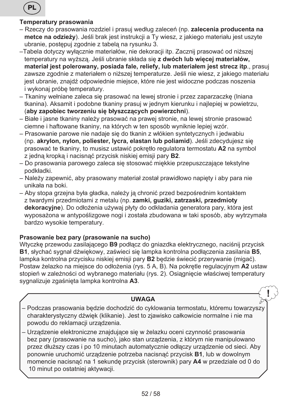 ETA Tonale User Manual | Page 52 / 60