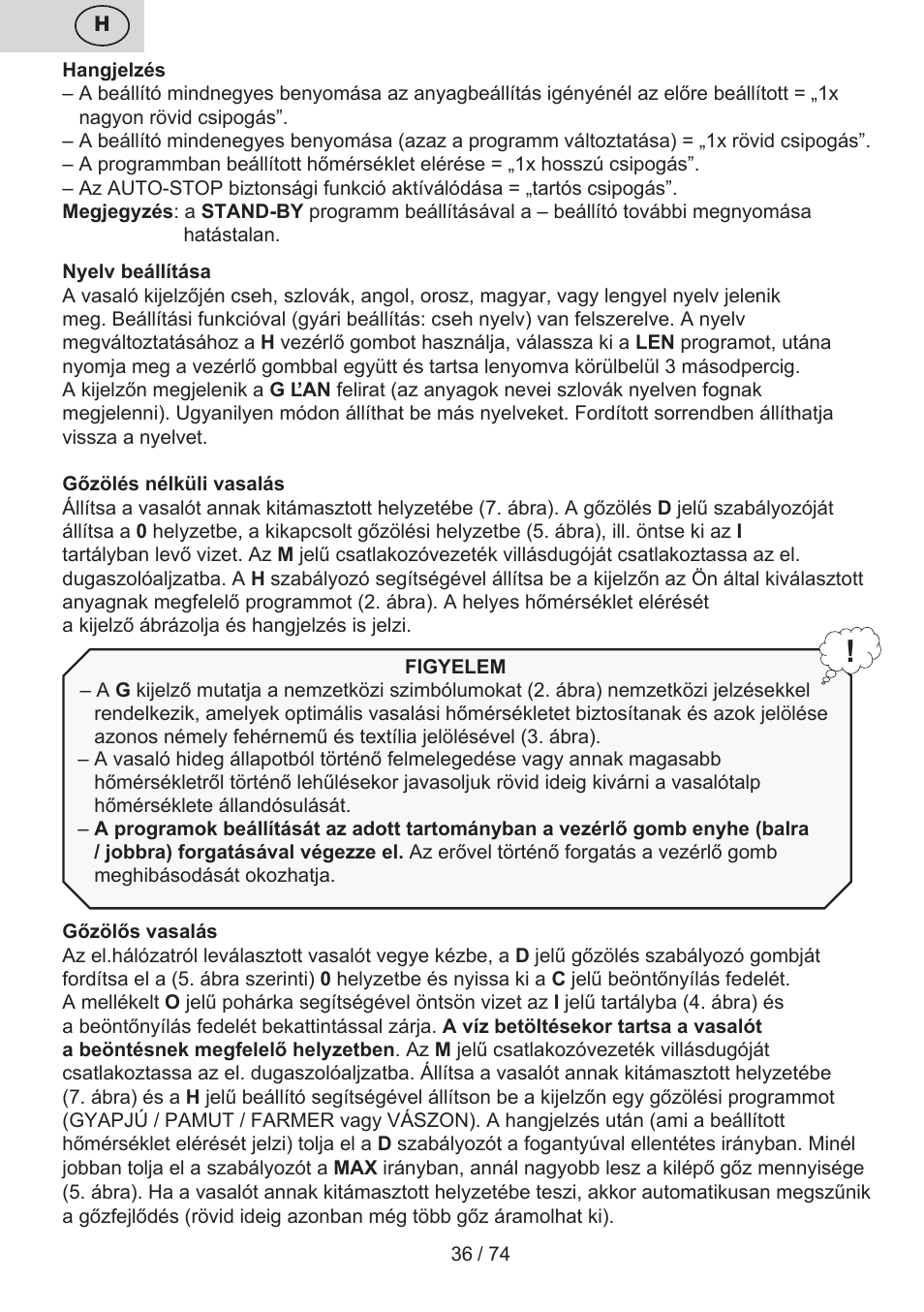 ETA Digi Viento User Manual | Page 36 / 76