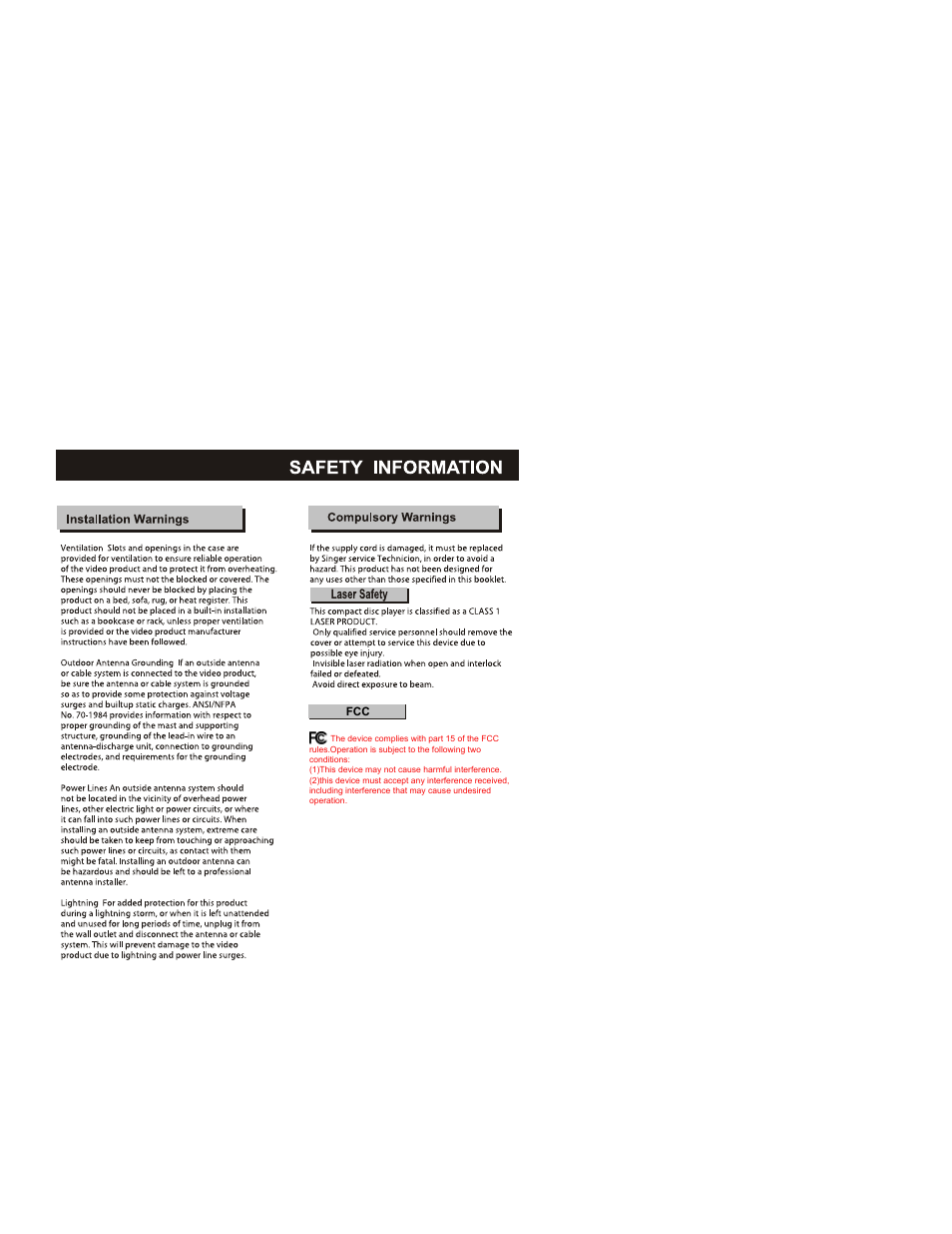 Curtis DVD6010 User Manual | Page 3 / 34