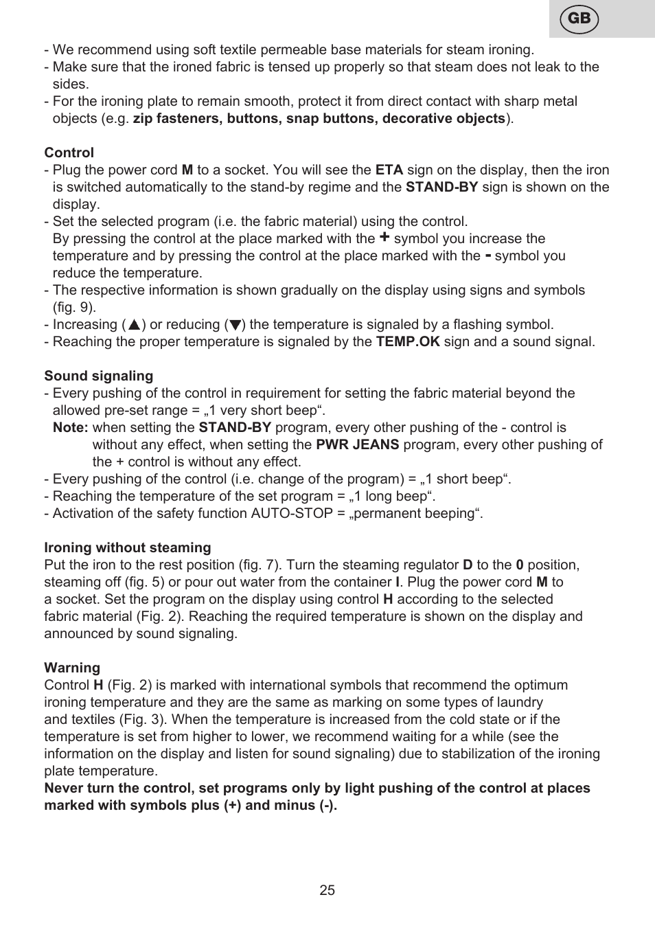 ETA Digi Lancetta User Manual | Page 25 / 92